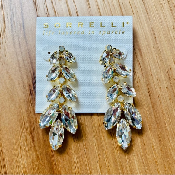 Sorrelli Repeating Navette Dangle Crystal Earrings NWT - Picture 5 of 15